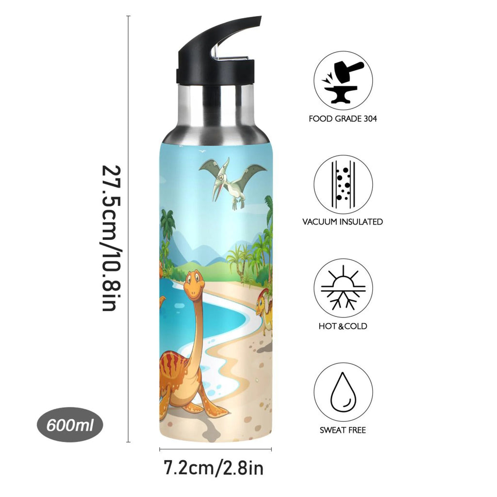 Stainless Steel Vacuum Insulated Water Bottle with Straw Lid 20 OZ S62081