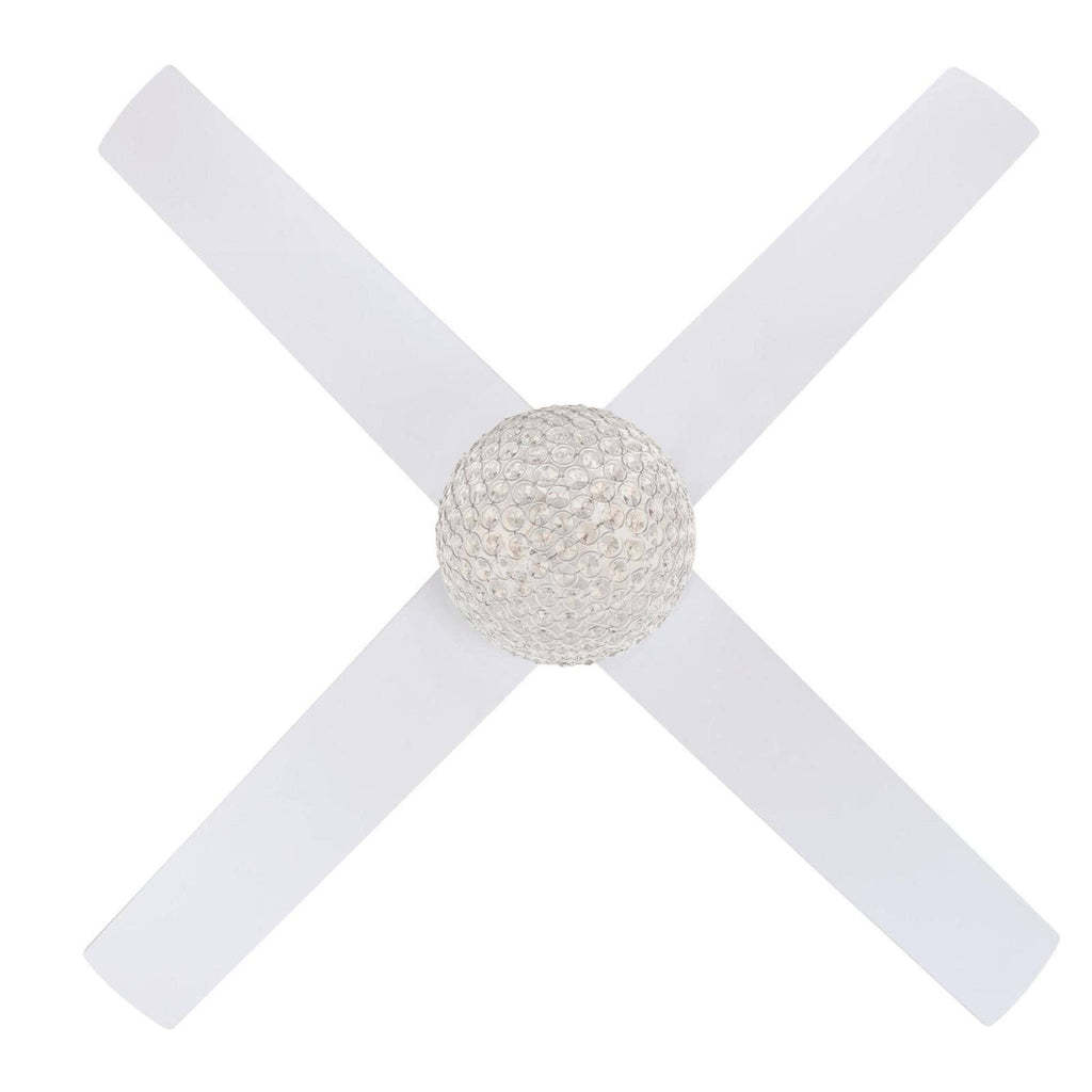 Brushed Nickel 4 Blade LED Ceiling Fan with Remote H701