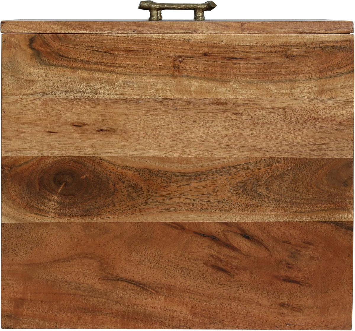 Dark Natural Acacia Wood 3 Drawer Nightstand Z76052