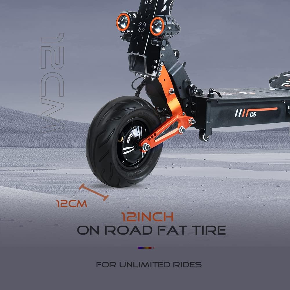 5000W Dual Motor 48V35AH 12 Inch Off-Road Electric Scooter R352644