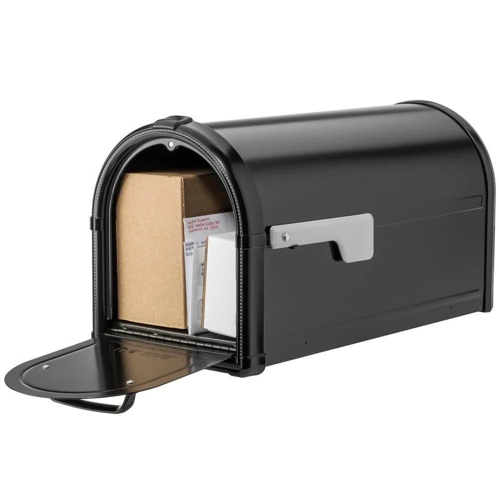 Black Post-Mount Mailbox S9888