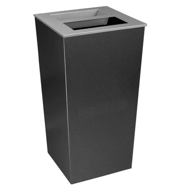 34 Gallon Hammered Charcoal Ash Trash Receptacle Y7870