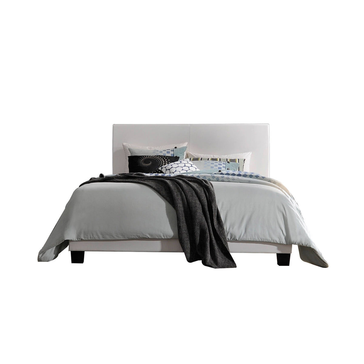 Twin White Bed H108