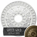 Green Gold Hand-Painted Ceiling Medallion B6142