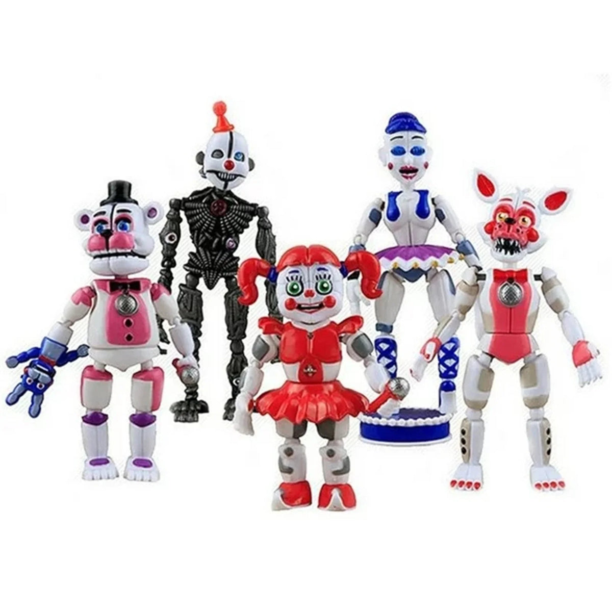 5Pcs Movable Action Figures O2417