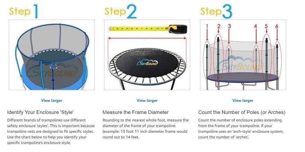 12 Foot Trampoline Safety Net E189