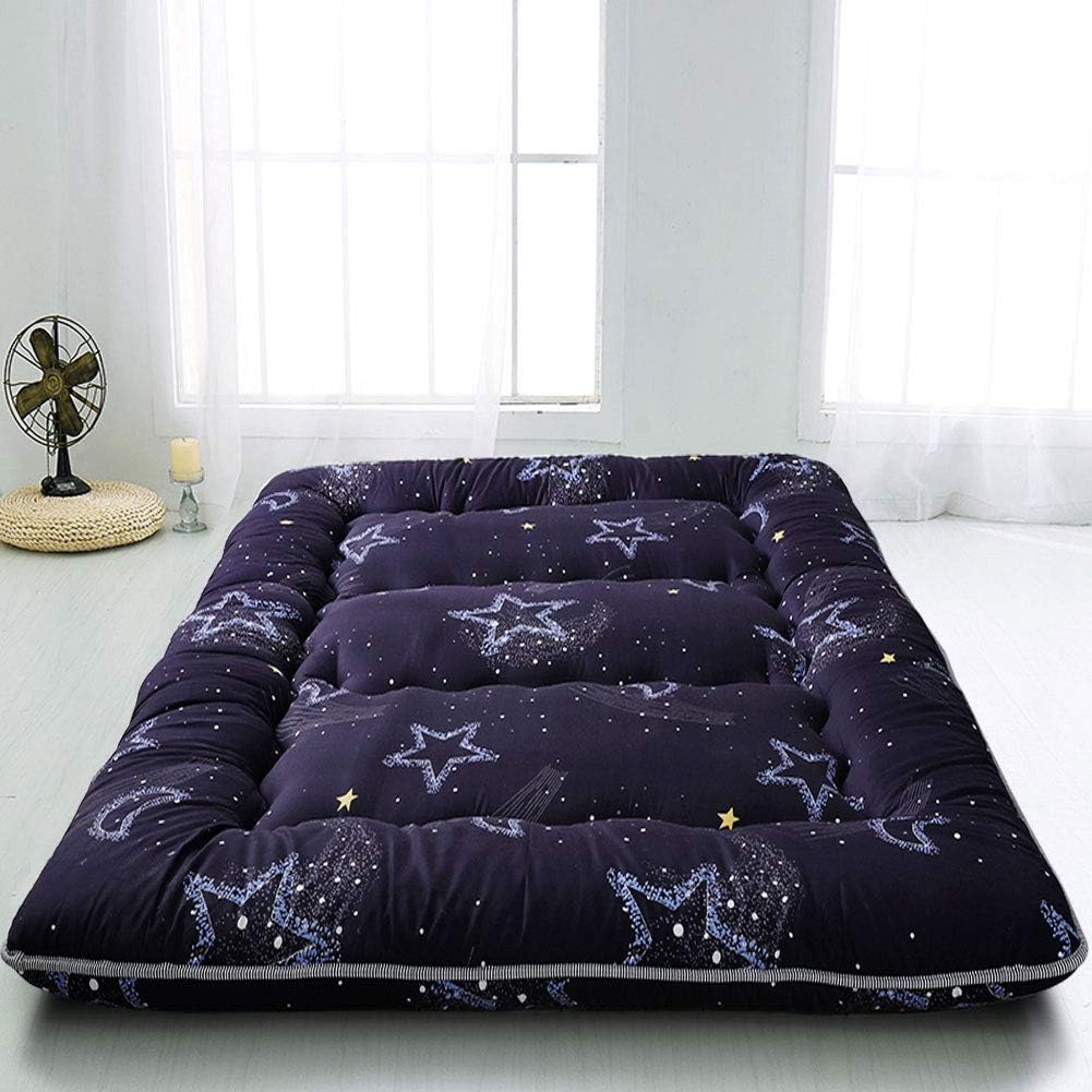 Black Moon and Star Twin Size Folding Futon Mattress L413773