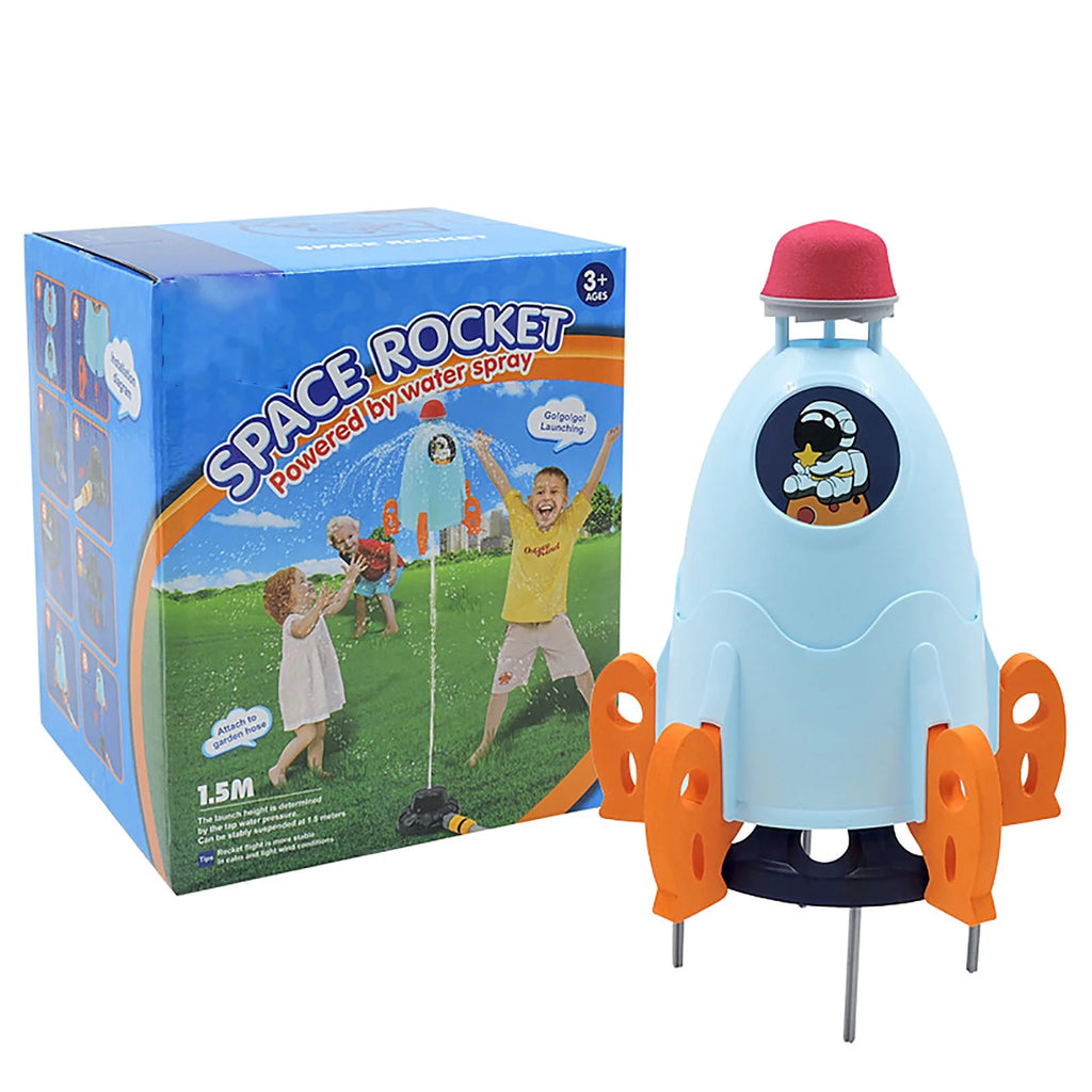 Musical Piano Carpet Space Rocket Sprinkler Water Spray Toy X236496