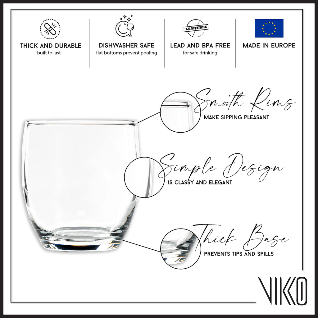 8.3 Ounce Clear Glass Tumblers Set of Six A74461