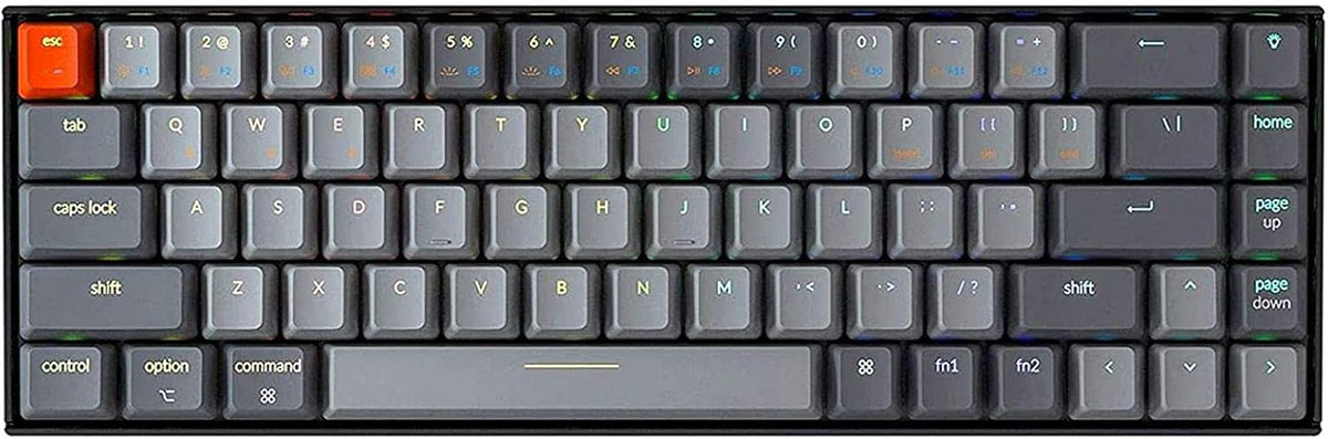 65% Compact 68 Key Wireless Mechanical Keyboard with RGB Backlight P47128