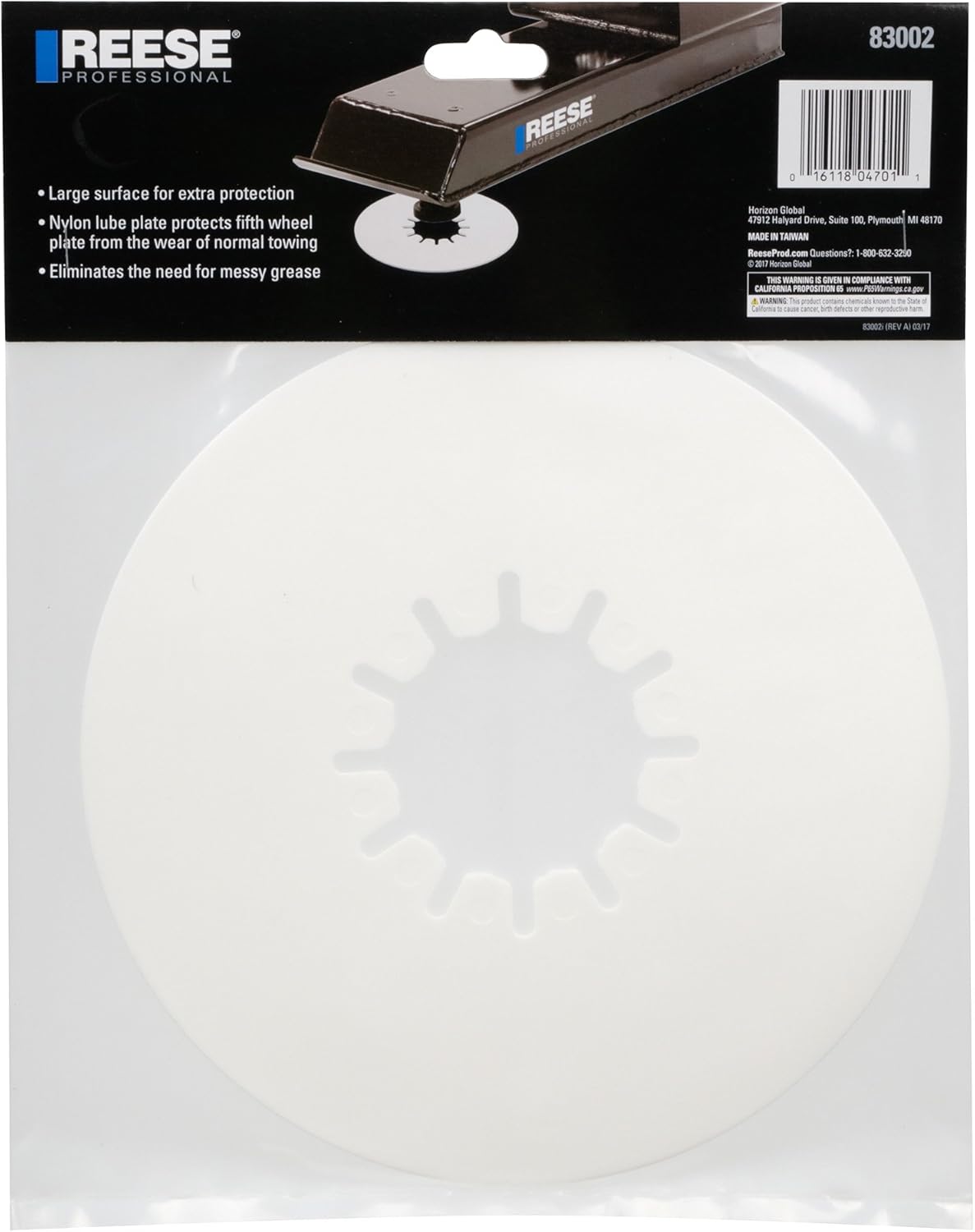 Fifth Wheel Lube Plate V468524