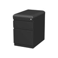 Black 2-Drawer Vertical File Cabinet Locking Letter/Legal E9697