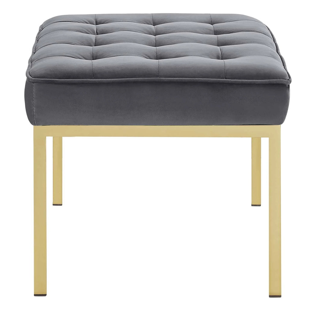 Navy Performance Velvet Bench F9801