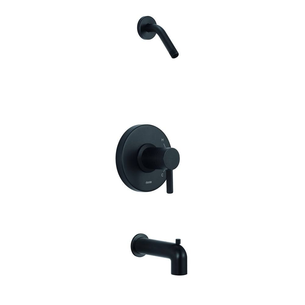 Satin Black Tub & Shower Trim Kit W9447