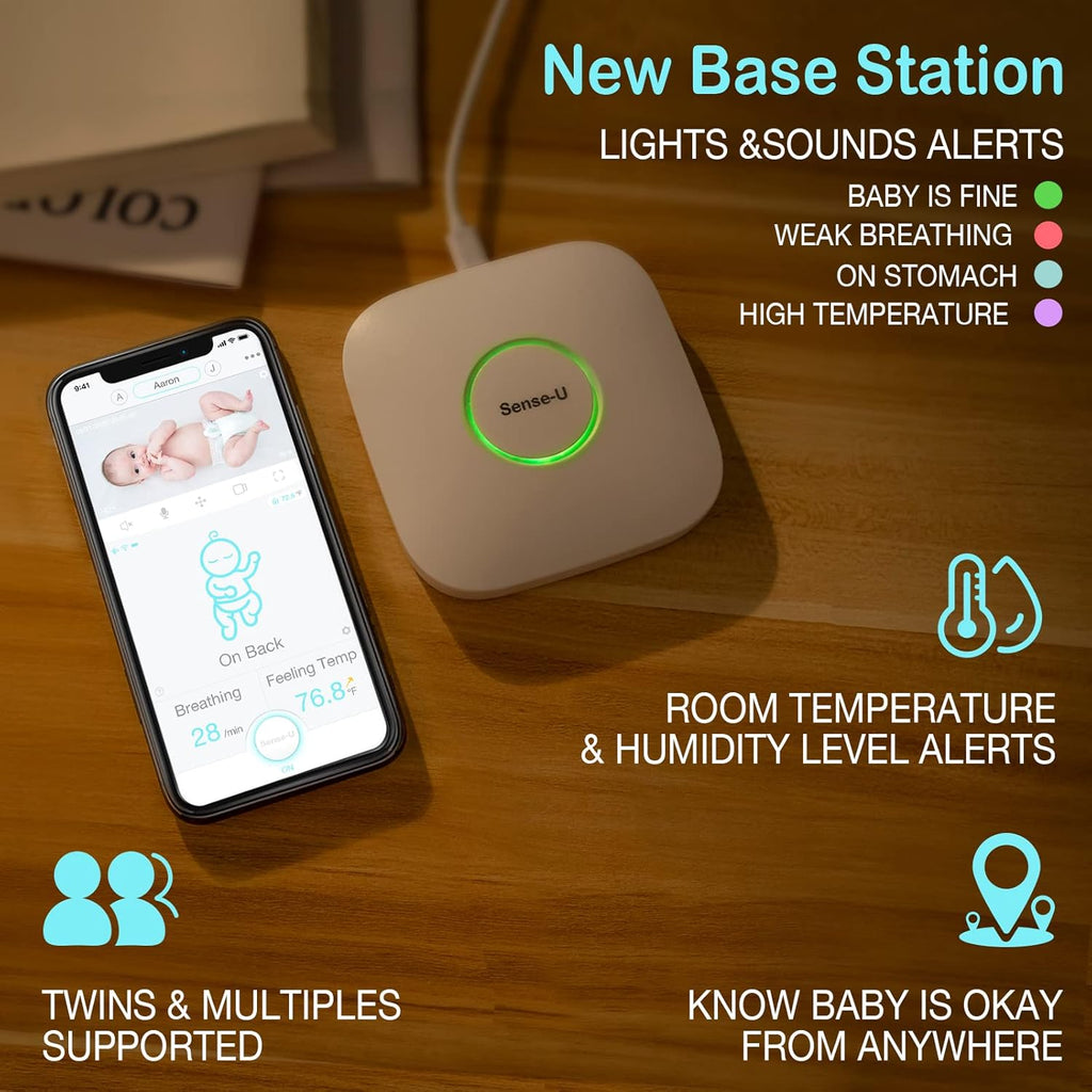 Green Video Baby Monitor with Breathing and Movement Sensor M256532