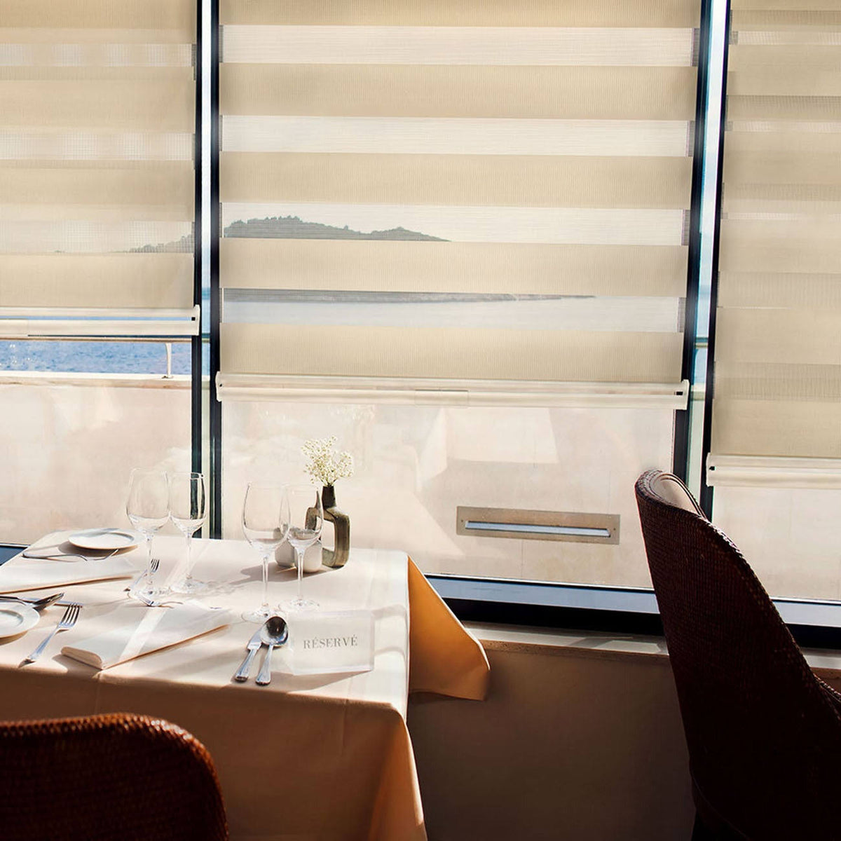 Zebra Roller Shades, 66 inch x 72 inch D4306