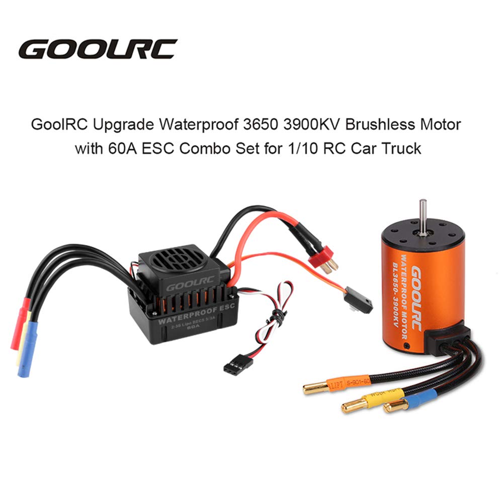 Waterproof 3650 3900KV Brushless Motor with 60A ESC Combo Set O5742