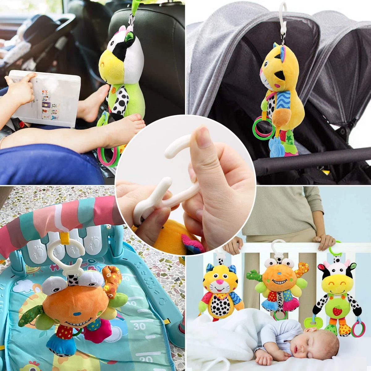 Tiger Baby Car Seat Toys with 24 Music and Teether Y739