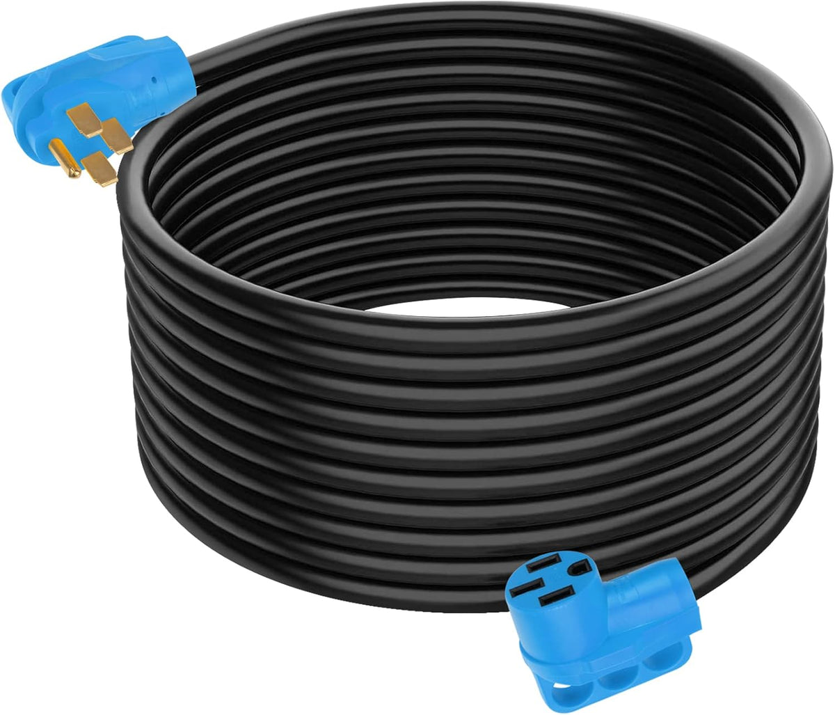 50 FT 50 Amp RV Extension Cord Power Supply Cable, Heavy Duty, 6AWG3C + 8AWG1C S5579