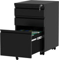 White 3-Drawer Metal File Cabinet R42016