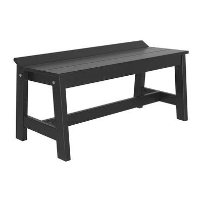 Black Plastic Picnic Bench Y754821
