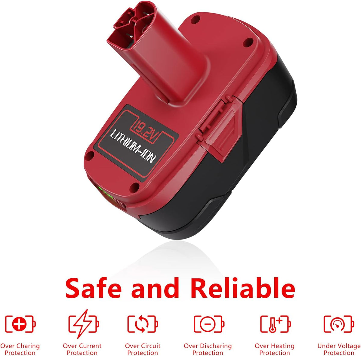 7.0Ah Replacement Battery for Craftsman 19.2 Volt Lithium ion C3, 2Packs I18287