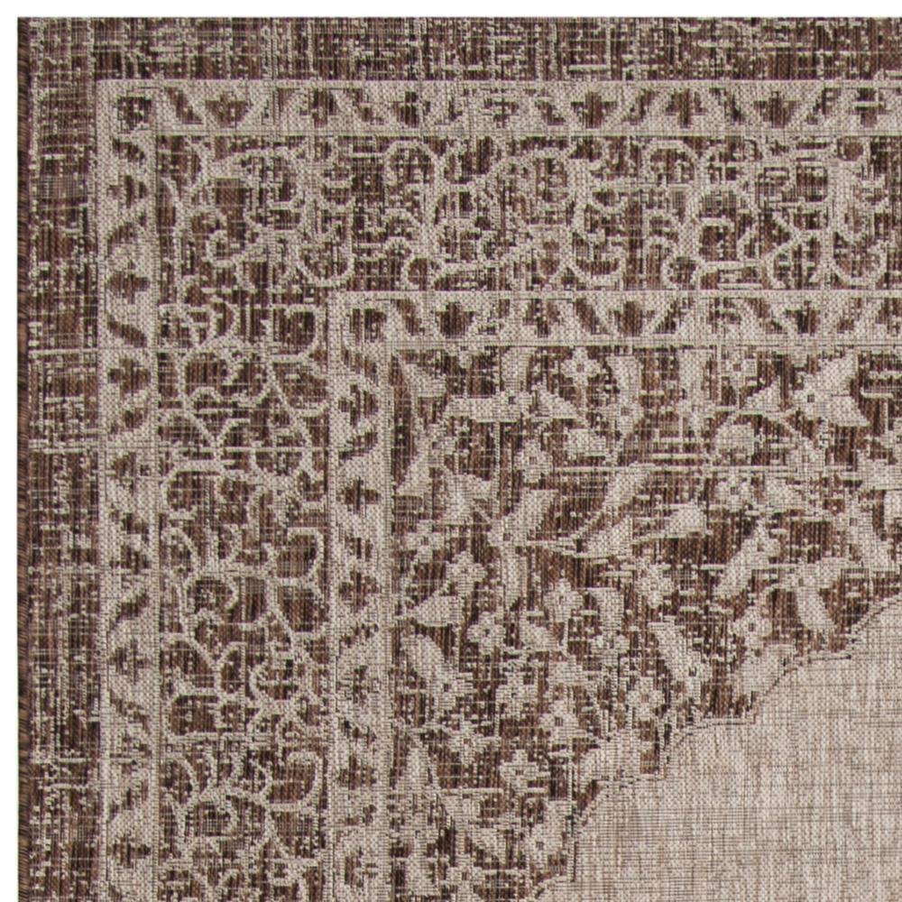 Light Beige Light Brown Courtyard Rug W768