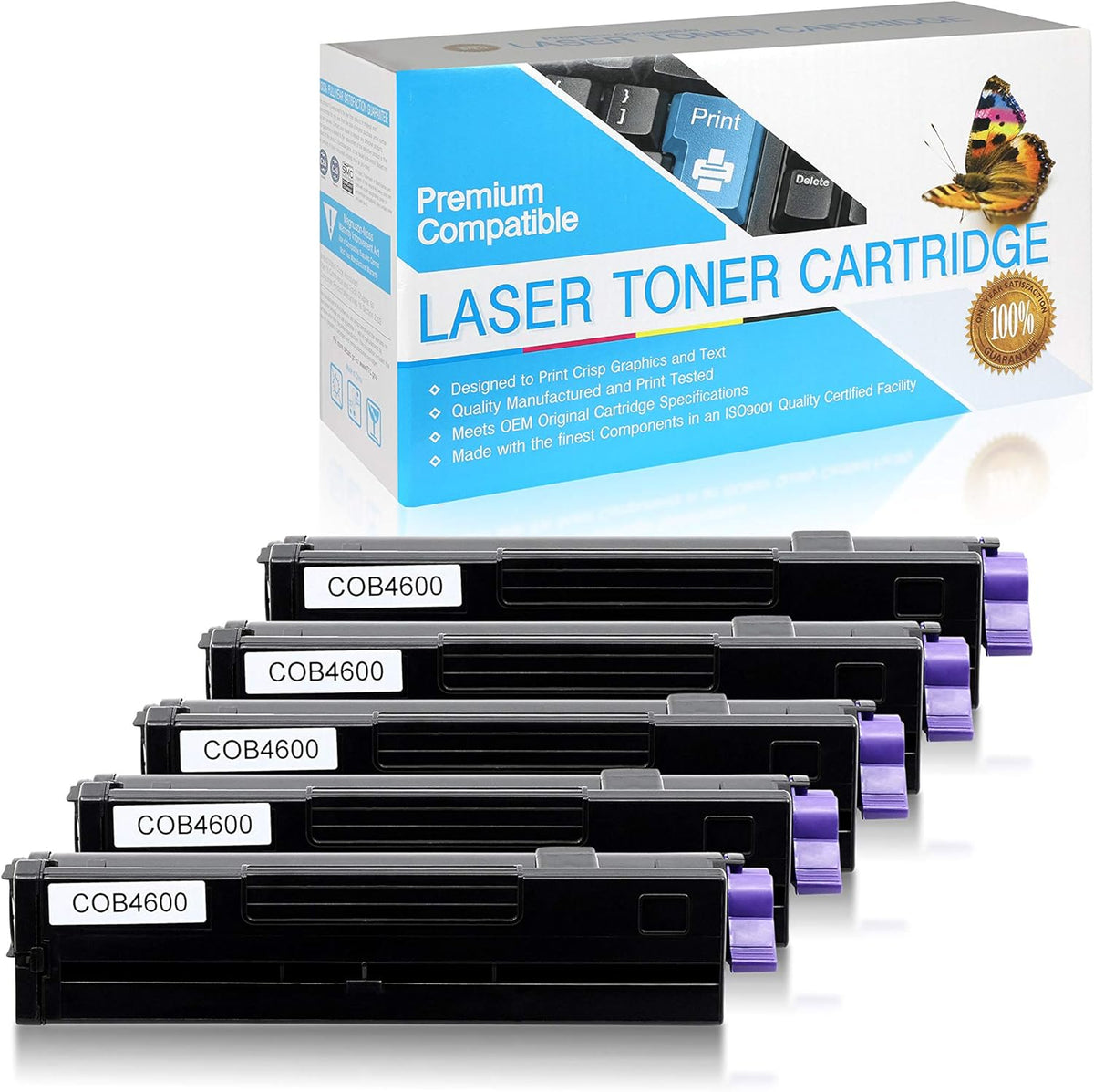 Black Toner Cartridge 5 Pack A22593