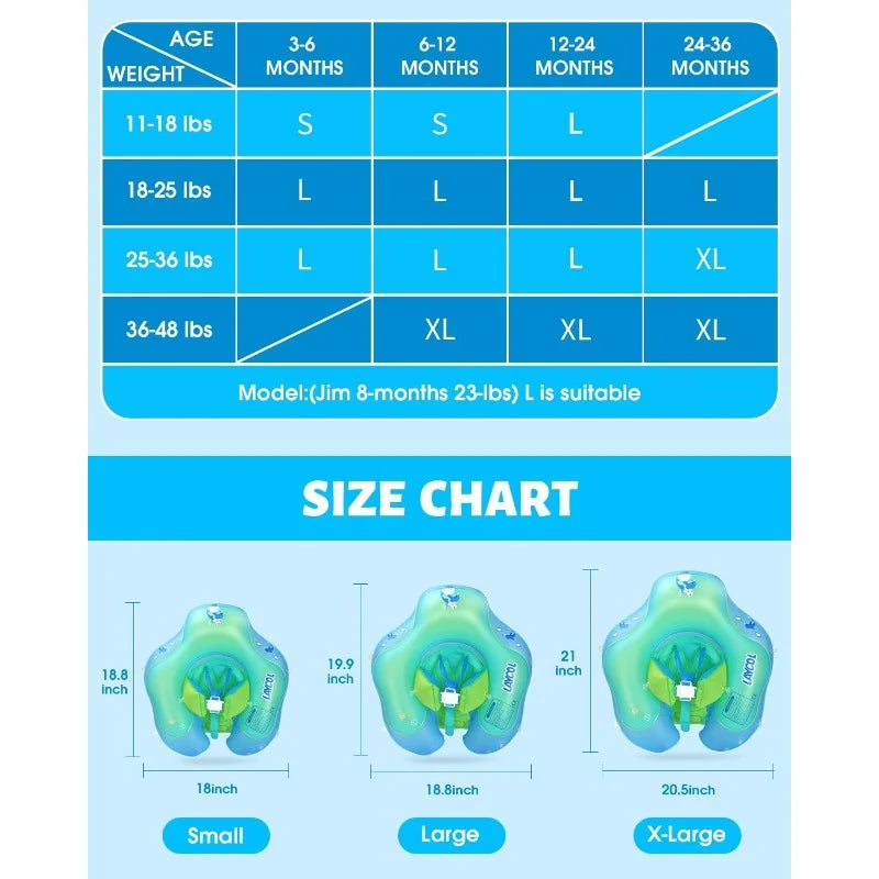 Inflatable Baby Swimming Pool Float Ring with Sun Protection Canopy D449