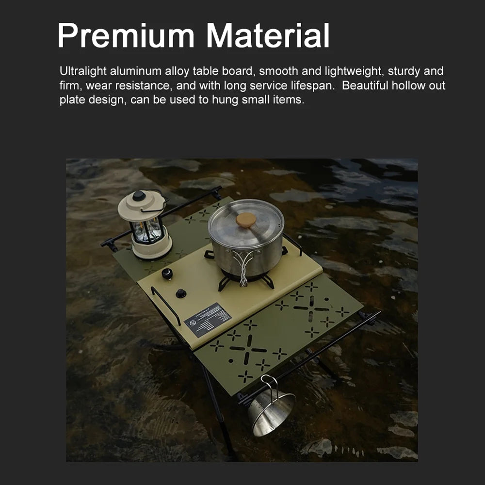 Foldable Aluminum Alloy Camping Table with Storage Bag M845