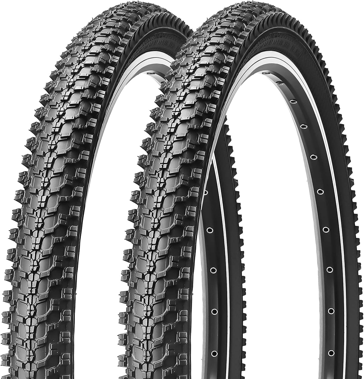 2 Pack 24/26x1.95 Inch Folding Replacement Bike Tires D390
