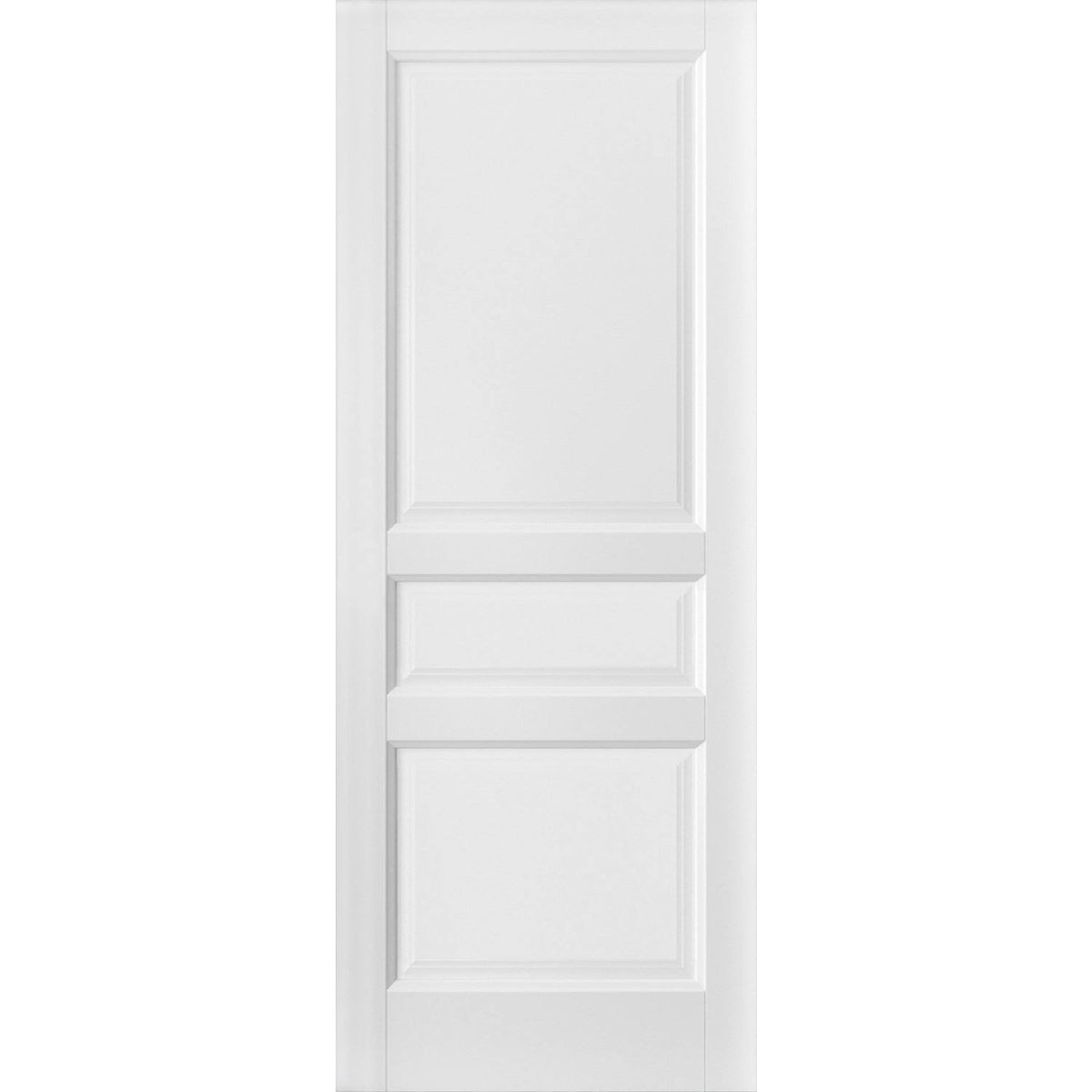 Matte White Glass Barn Door Panel 30 x 80 I5932