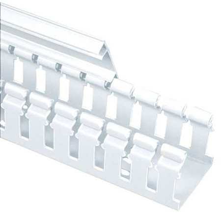 White Wide Slot Wire Duct, 6 ft I806632