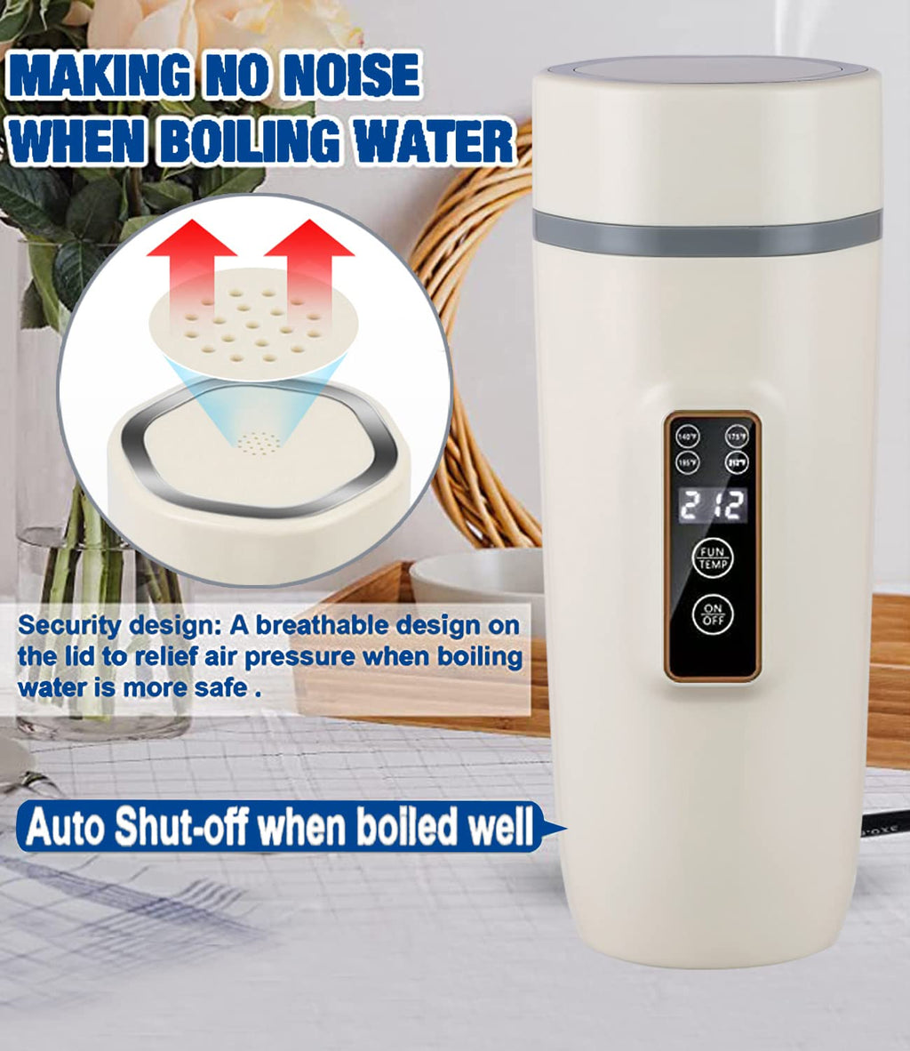Small 350ML Travel Electric Kettle with Auto Keep Warm, 304 Stainless Steel B169197