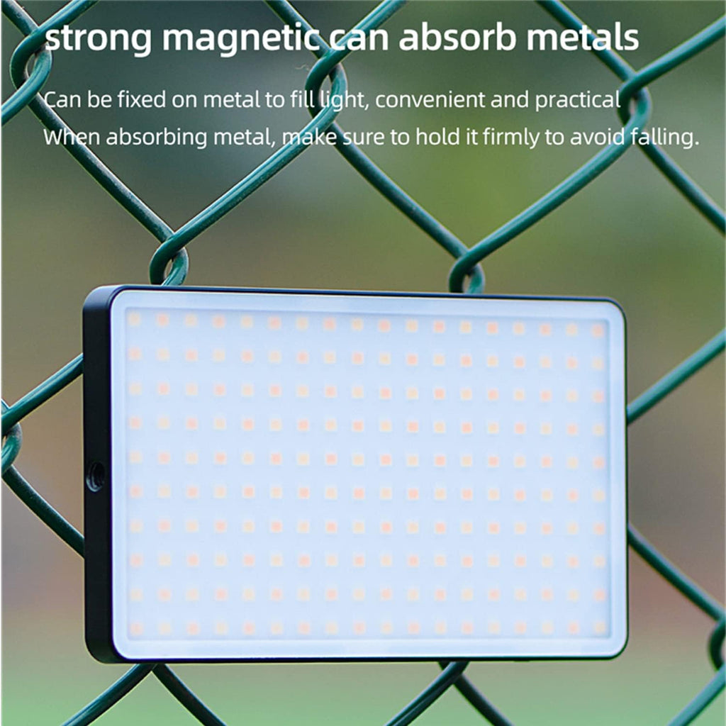Portable Rechargeable LED Video Light Panel with LCD Display, Pack of 2 F46403