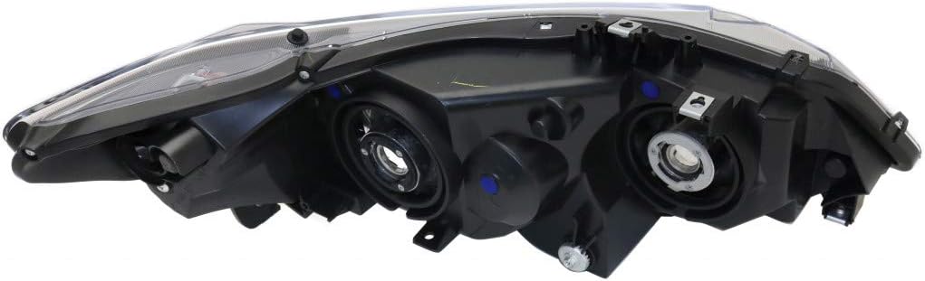 Headlight Assembly for Honda Civic 2006 2007 Driver Side Black Housing with Bulbs H878221