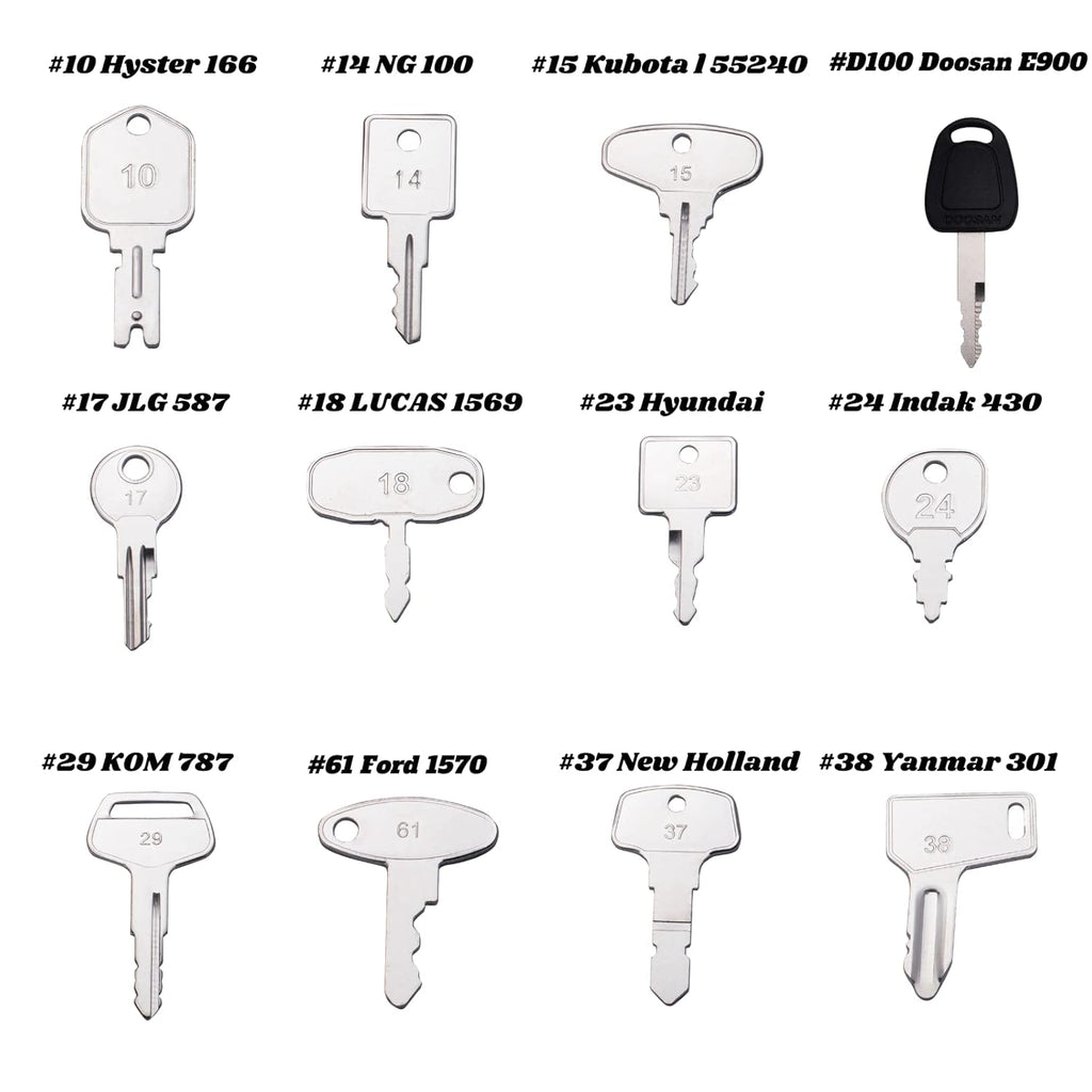 Heavy Equipment 67 Keys Master Set, Construction Ignition Key Set, Pack of 2 X777623