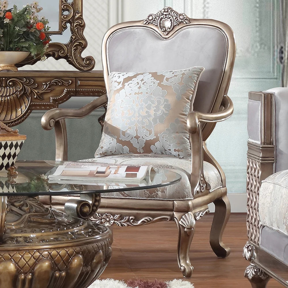 Bronze Finish Sofa Set 3Pcs B716