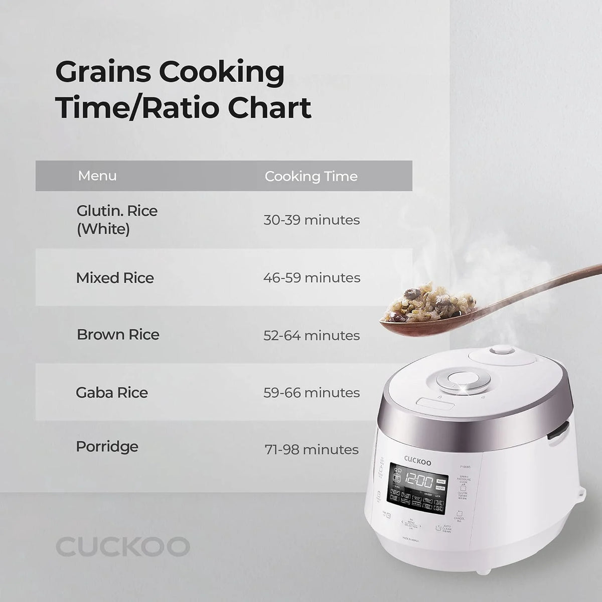 White Electric Pressure Rice Cooker D3716