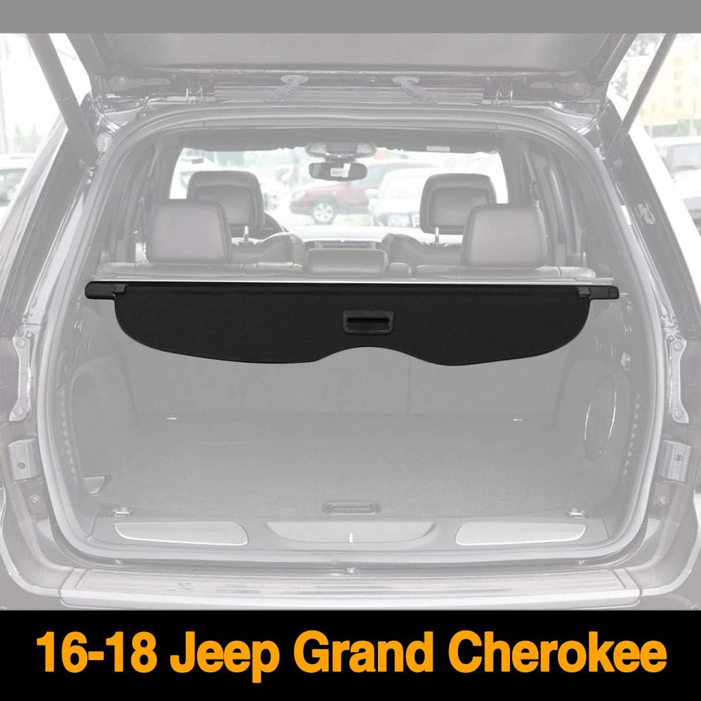 Retractable Rear Trunk Security Shield Black F185