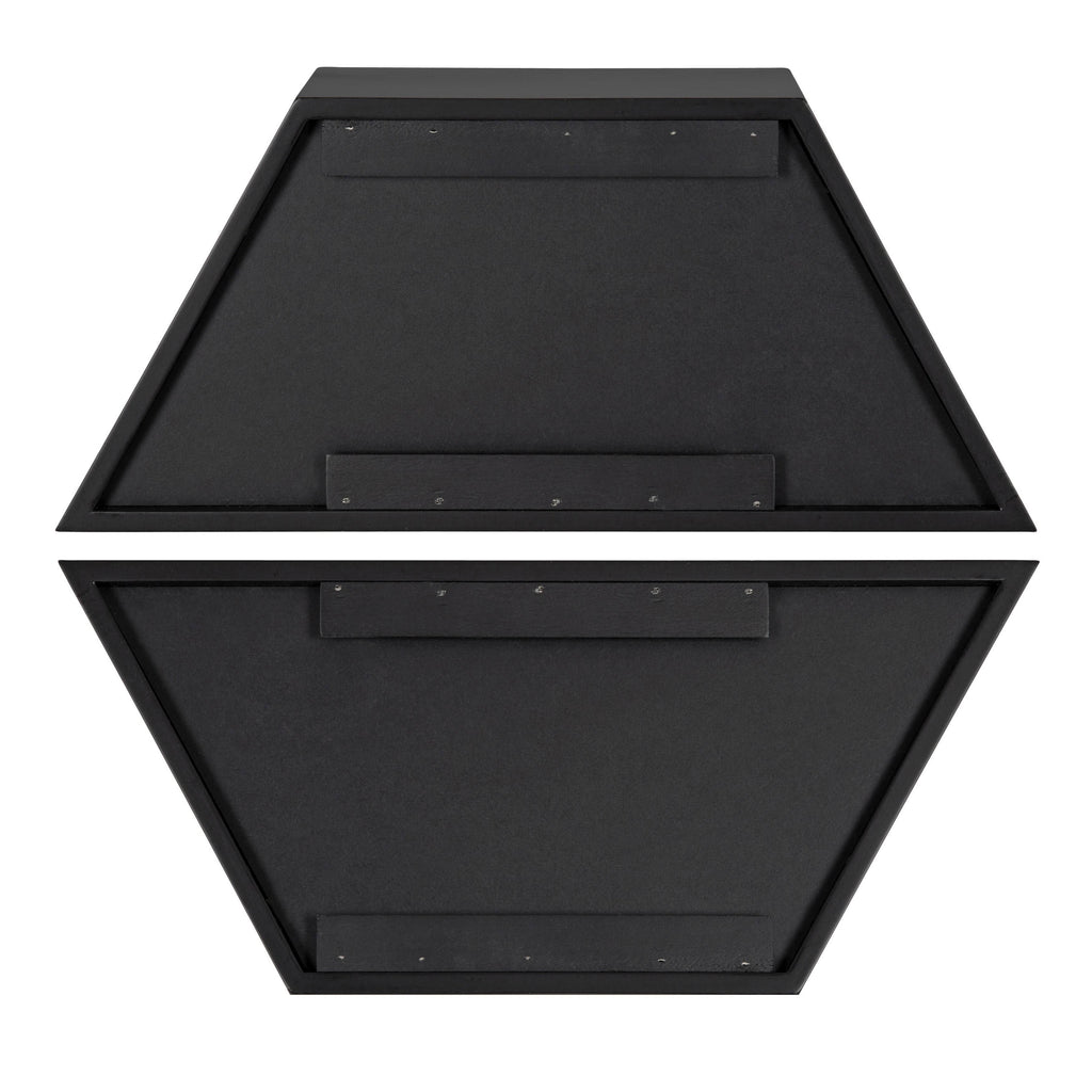 White Wall Shelf Set of 2 D786202