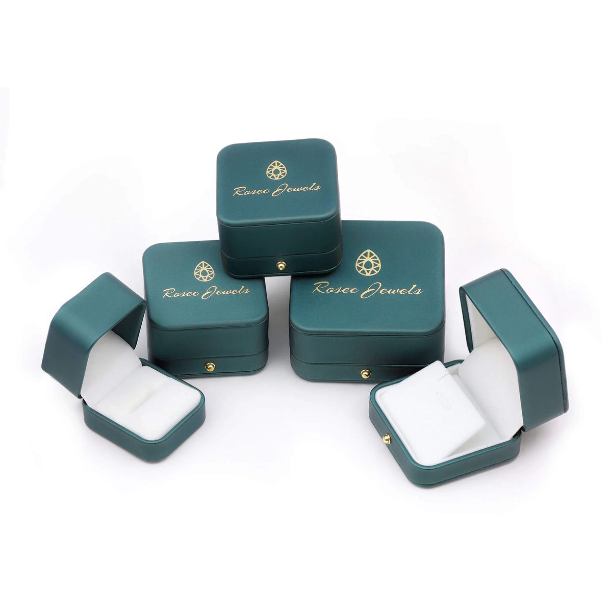 Emerald and Diamond Half Eternity Ring in 925 Sterling Silver E34227