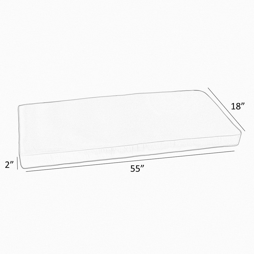 Indoor/Outdoor Bench Cushion 56 in x 19.5 in E1416