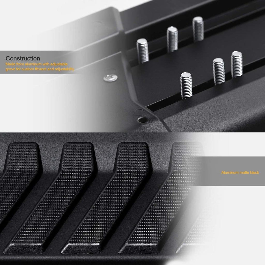 Matte Black Aluminum Running Boards K381