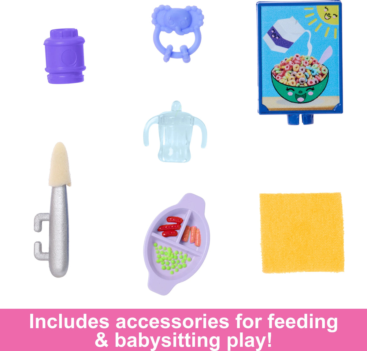 10 Piece Barbie Doll and Baby Playset M99903