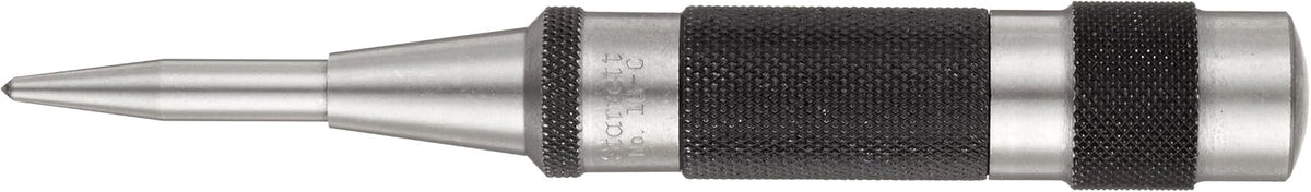 Automatic Center Punch with Heavy Duty Hardened Steel Metal, Adjustable Knurled Cap O383