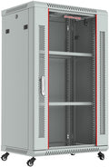 18U Wall Mount Gray IT Network Server Rack Cabinet Enclosure 24 Inch Depth Y785
