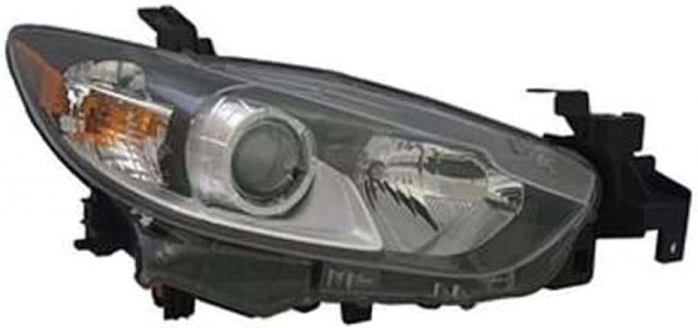 Headlight Assembly for Honda Civic 2006 2007 Driver Side Black Housing with Bulbs H878221