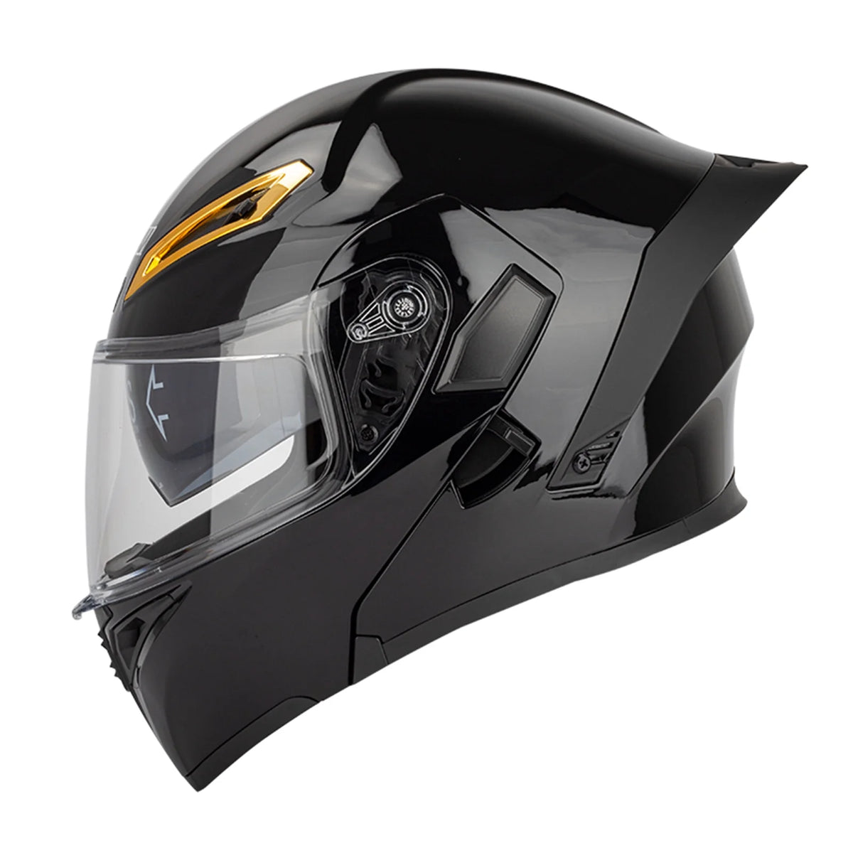 Dual Visor Flip Full Face Motorcycle Helmet with Built-in Sunglasses V738