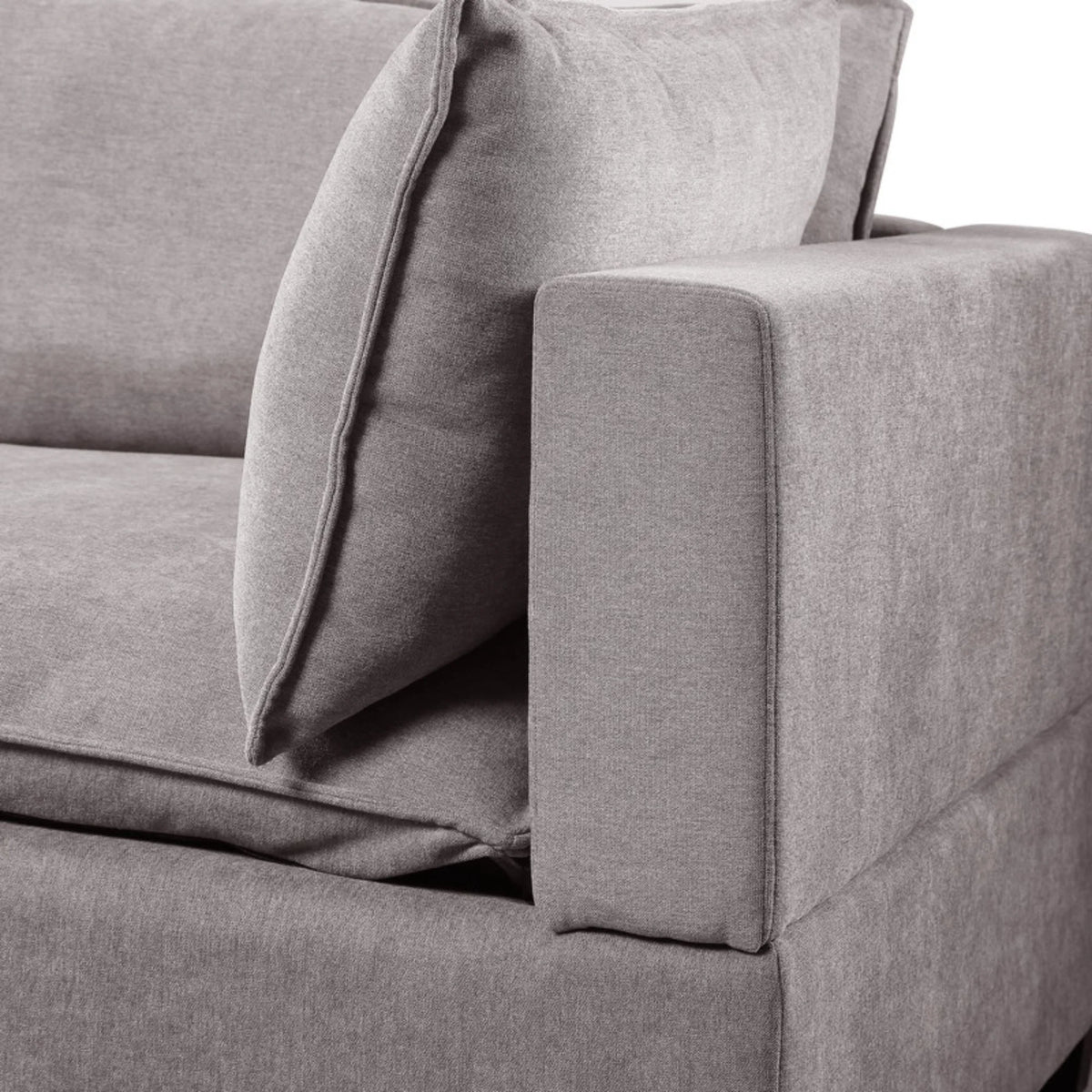 Light Gray 7-Piece Modular Sectional Sofa Chaise J32761